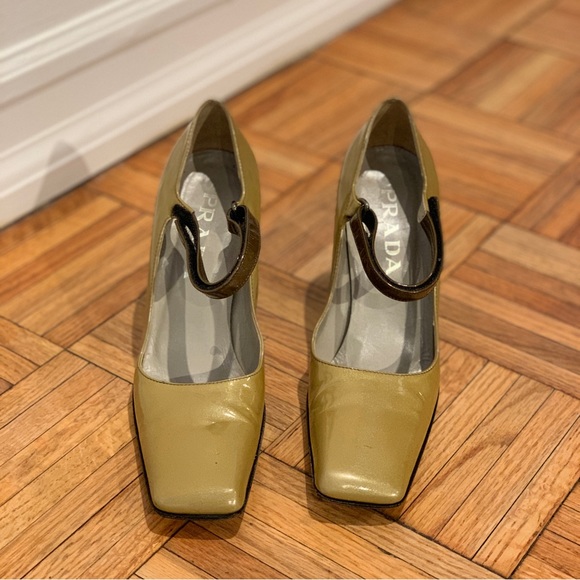 Rare, Iconic 90s Square Toe Prada Mary Janes - Picture 8 of 11